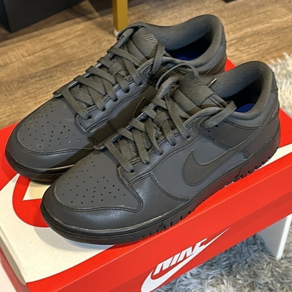 🆕 NIKE DUNK LOW - Anthracite/Black/Racer Blue | Brand New w. Box / 7.5 W = 6Y